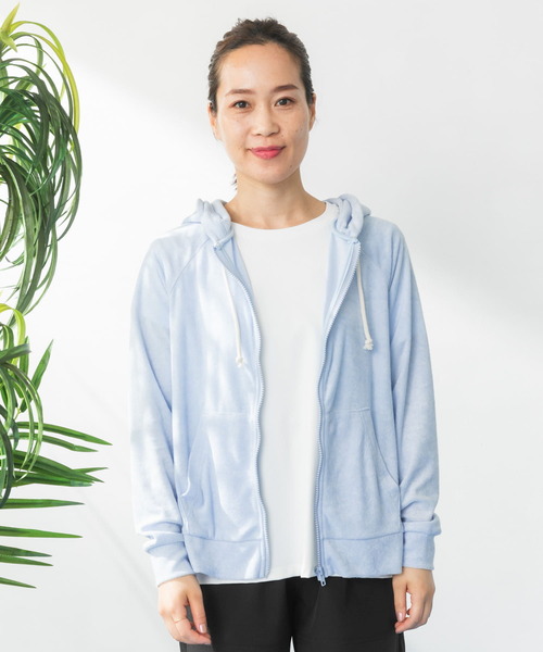 URBAN RESEARCH Sonny Label(アーバンリサーチサニーレーベル)の「SLAB Pile Parka(パーカー・レディース・オフホワイト/グリーン系その他/ライトブルー・FREE)」の11枚目の写真