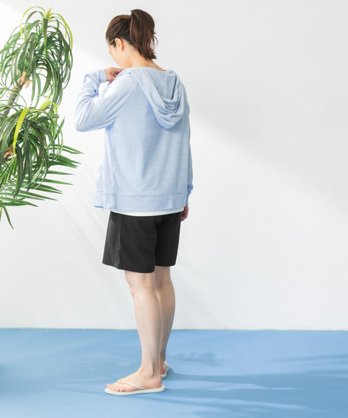 URBAN RESEARCH Sonny Label(アーバンリサーチサニーレーベル)の「SLAB Pile Parka(パーカー・レディース・オフホワイト/グリーン系その他/ライトブルー・FREE)」の16枚目の写真