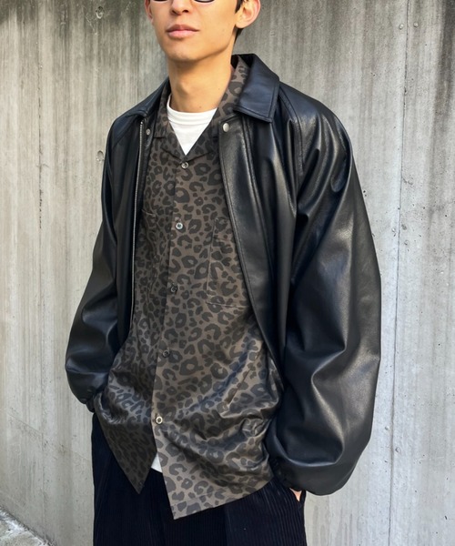 レオパード開襟シャツ