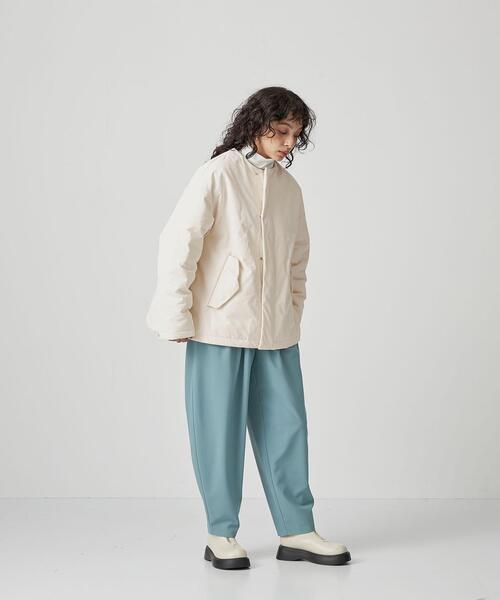 CITEN（シテン）の「＜CITEN＞パデットテントライン コート（その他アウター・レディース・ブラック/オフホワイト・FREE）」の20枚目の写真