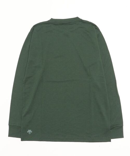 DESCENTE PAUSE（デサントポーズ）の「【デサントポーズ】メリノウール長袖プルオーバー / MERINO WOOL L/S PULLOVER　日本製　レディース（Tシャツ/カットソー・レディース・グリーン・MEDIUM）」の2枚目の写真