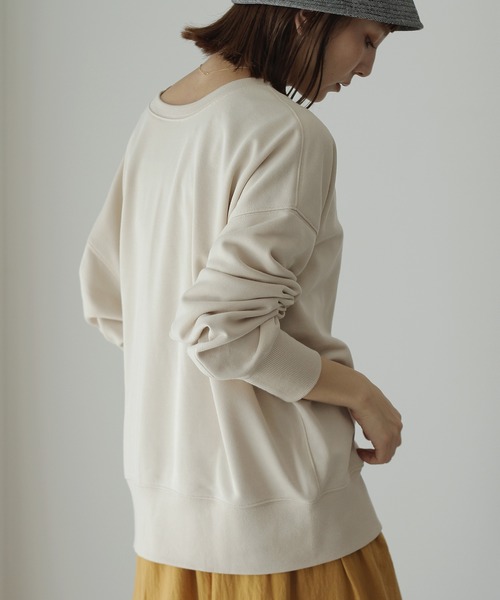 Crisp（クリスプ）の「2wayスウェットカーディガン（カーディガン/ボレロ・レディース・アイボリー/ブラック/グリーン/パープル・FREE）」の18枚目の写真