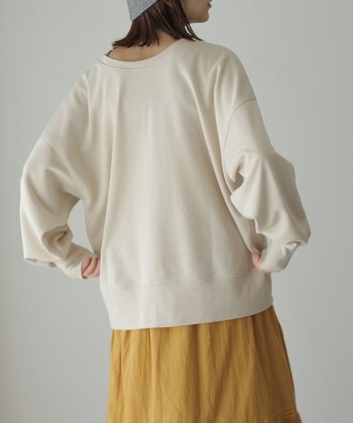 Crisp（クリスプ）の「2wayスウェットカーディガン（カーディガン/ボレロ・レディース・アイボリー/ブラック/グリーン/パープル・FREE）」の20枚目の写真