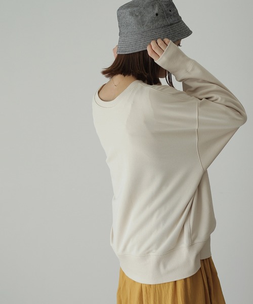 Crisp（クリスプ）の「2wayスウェットカーディガン（カーディガン/ボレロ・レディース・アイボリー/ブラック/グリーン/パープル・FREE）」の21枚目の写真