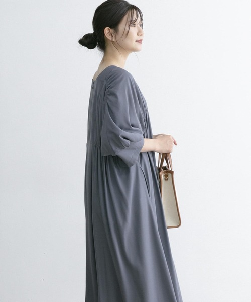 URBAN RESEARCH ROSSO（アーバンリサーチロッソ）の「ギャザーボリュームワンピース（ワンピース・レディース・グレー系その他/ピンク系その他・FREE）」の7枚目の写真