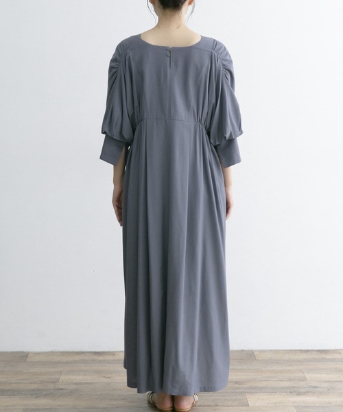 URBAN RESEARCH ROSSO（アーバンリサーチロッソ）の「ギャザーボリュームワンピース（ワンピース・レディース・グレー系その他/ピンク系その他・FREE）」の14枚目の写真