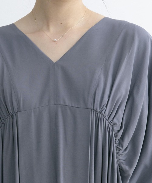 URBAN RESEARCH ROSSO（アーバンリサーチロッソ）の「ギャザーボリュームワンピース（ワンピース・レディース・グレー系その他/ピンク系その他・FREE）」の15枚目の写真