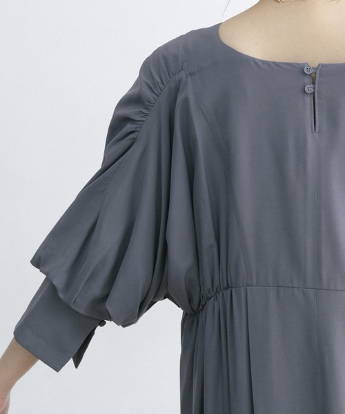 URBAN RESEARCH ROSSO（アーバンリサーチロッソ）の「ギャザーボリュームワンピース（ワンピース・レディース・グレー系その他/ピンク系その他・FREE）」の18枚目の写真