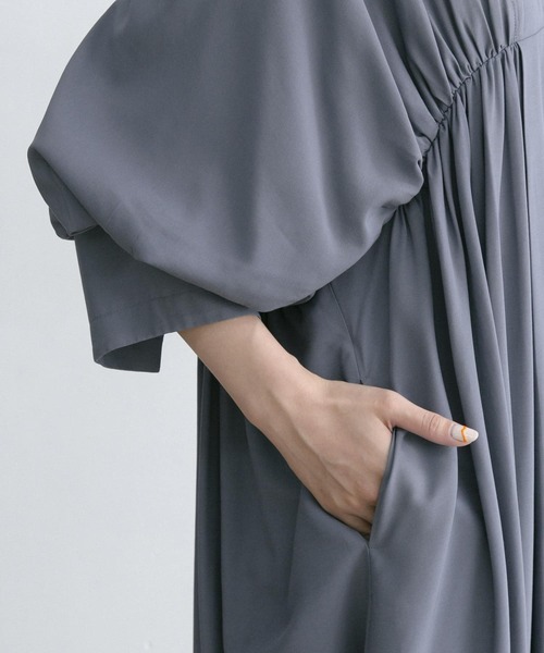 URBAN RESEARCH ROSSO（アーバンリサーチロッソ）の「ギャザーボリュームワンピース（ワンピース・レディース・グレー系その他/ピンク系その他・FREE）」の19枚目の写真