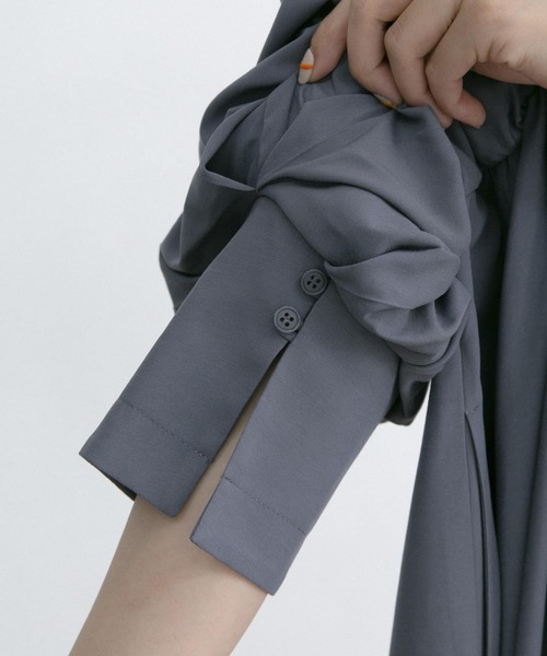 URBAN RESEARCH ROSSO（アーバンリサーチロッソ）の「ギャザーボリュームワンピース（ワンピース・レディース・グレー系その他/ピンク系その他・FREE）」の20枚目の写真