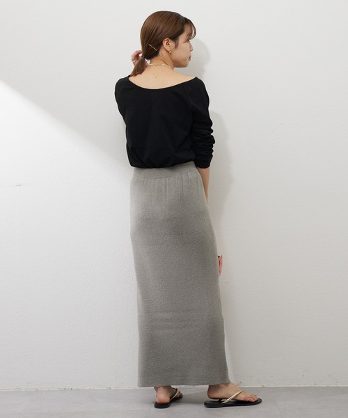 SHENERY（シーナリー）の「ラウンドネックカットソー（Tシャツ/カットソー・レディース・ブラック/ベージュ・FREE）」の11枚目の写真