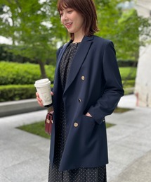 ◆【ON・OFF問わず着回し】ゴールドカラー釦 ダブルブレストジャケット
