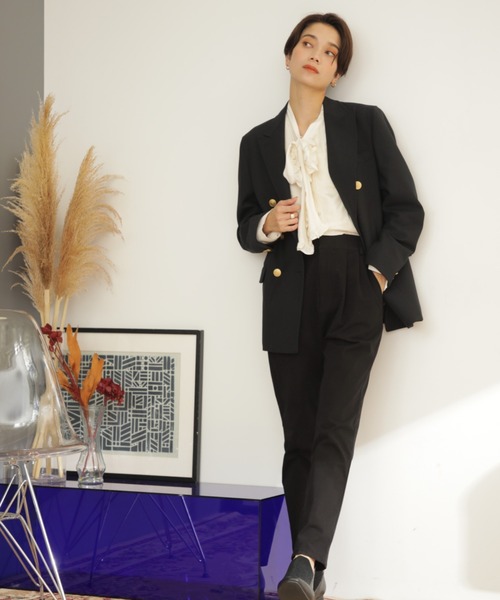GENE HEAVENS(ジーンヘブンズ)の「(GENE HEAVESN x GAMBERT COLLABORATION)ヴィンテージウール ダブルブレザー ジャケット(その他アウター・レディース・ネイビー・SMALL/MEDIUM)」の7枚目の写真
