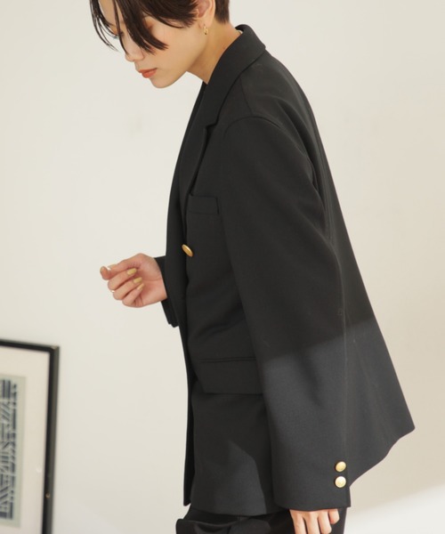 GENE HEAVENS(ジーンヘブンズ)の「(GENE HEAVESN x GAMBERT COLLABORATION)ヴィンテージウール ダブルブレザー ジャケット(その他アウター・レディース・ネイビー・SMALL/MEDIUM)」の6枚目の写真
