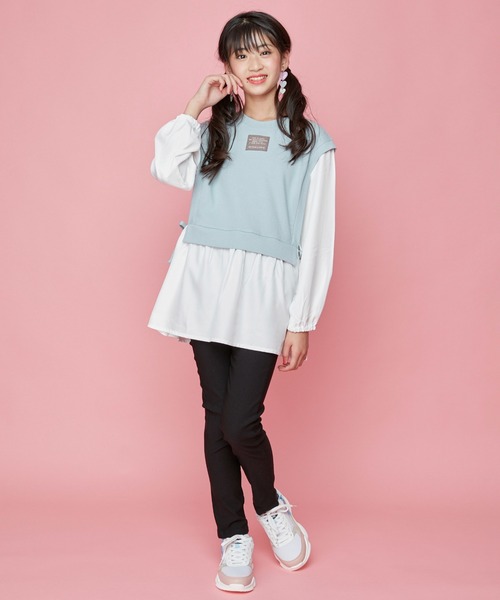 JENNI love（ジェニィラブ）の「美脚ウルトラストレッチスキニーパンツ（その他パンツ・キッズ・サックスブルー/ラベンダー/ブラック/チェック・140cm/150cm/160cm/130cm）」の22枚目の写真