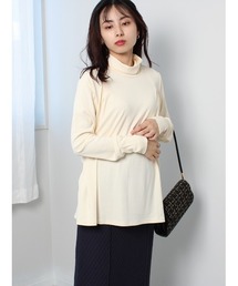 leswel | 【M～5L 大きいサイズ】キレイめ テレコ タートルネック カットソー(Tシャツ/カットソー)