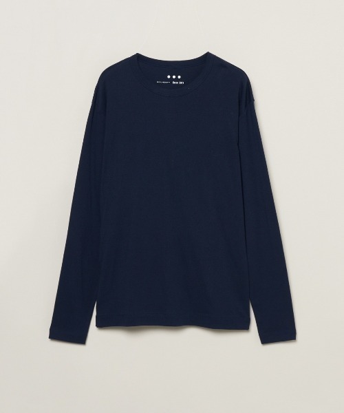 three dots(スリードッツ)の「オーガニックコットン クルーネック(Tシャツ/カットソー・メンズ・ホワイト/ブラック/ネイビー・SMALL/MEDIUM/LARGE/X-LARGE)」の3枚目の写真