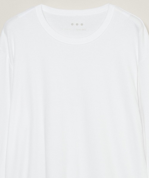 three dots(スリードッツ)の「オーガニックコットン クルーネック(Tシャツ/カットソー・メンズ・ホワイト/ブラック/ネイビー・SMALL/MEDIUM/LARGE/X-LARGE)」の13枚目の写真