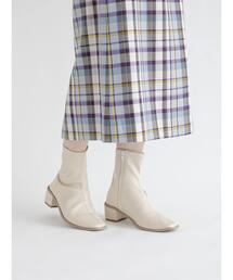 Te chichi TERRASSE | チャンキーヒールスクエアショートブーツ(ブーツ)