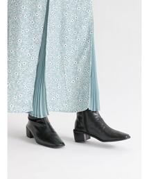 Te chichi TERRASSE | チャンキーヒールスクエアショートブーツ(ブーツ)