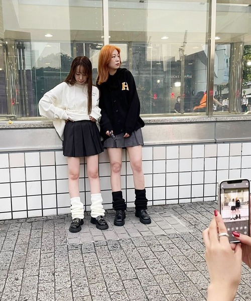 Heather(ヘザー)の「HOLiCレッグウォーマー 164333(レッグウォーマー・レディース・ブラック/オフホワイト/グリーン・ONE SIZE)」の10枚目の写真