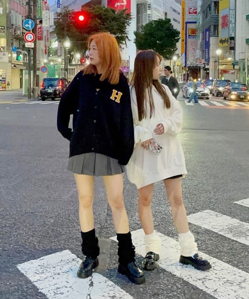 Heather(ヘザー)の「HOLiCレッグウォーマー 164333(レッグウォーマー・レディース・ブラック/オフホワイト/グリーン・ONE SIZE)」の11枚目の写真