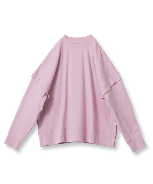 AVENCHUMU スウェットトップス ピンク AVENCHUMU トレーナー スウェット Spider web skull print sweat