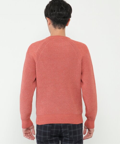 ikka(イッカ)の「【洗える/抗菌防臭】抗菌畦クル-ネックニット(ニット/セーター・メンズ・グレー/オレンジ/グリーン/ネイビー・S/M/L/XL)」の18枚目の写真