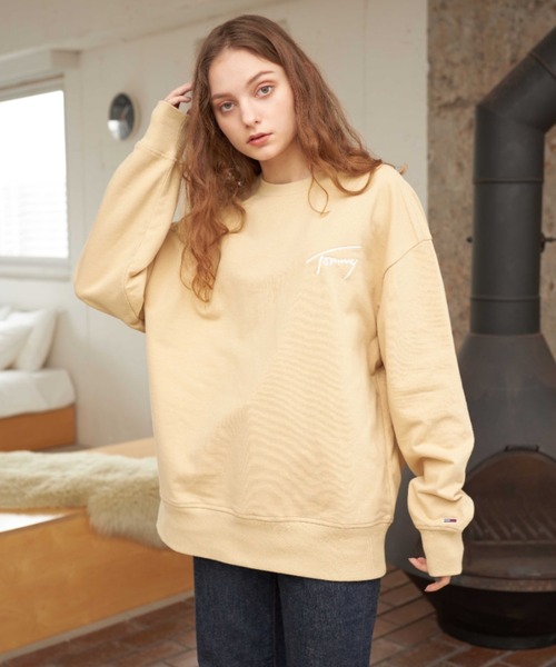 セール】シグネチャーロゴスウェットシャツ（スウェット）｜TOMMY