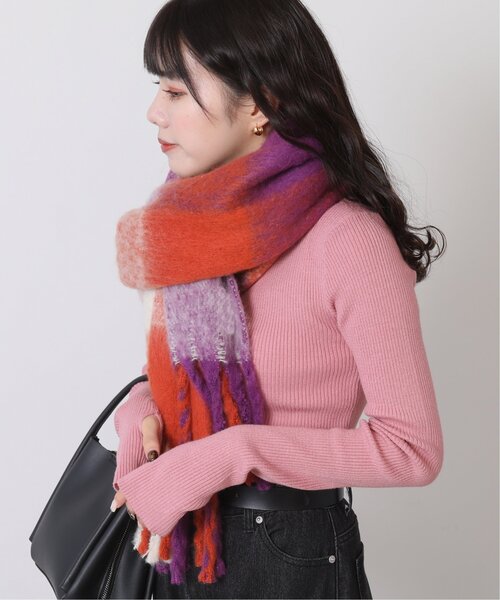 RAY CASSIN（レイカズン）の「リブプチハイネック指開きプルオーバー（ニット/セーター・レディース・キナリ/ブラック/オフホワイト/ピンク・FREE）」の13枚目の写真