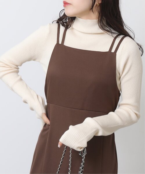 RAY CASSIN（レイカズン）の「リブプチハイネック指開きプルオーバー（ニット/セーター・レディース・キナリ/ブラック/オフホワイト/ピンク・FREE）」の19枚目の写真