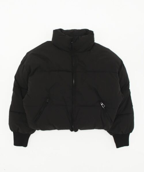 STYLEBLOCK（スタイルブロック）の「ファイバーダウンボリュームジャケット（ダウンジャケット/コート・レディース・グレイッシュベージュ/ブラック/ミント/ホワイト系その他/グリーン・M）」の3枚目の写真