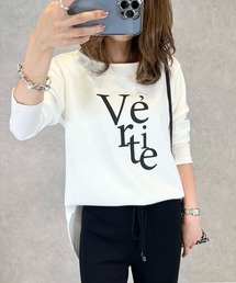 toucher du brise | 【人気インフルエンサーyu_koさんコラボ】ラウンドヘム ロゴTシャツ(Tシャツ/カットソー)