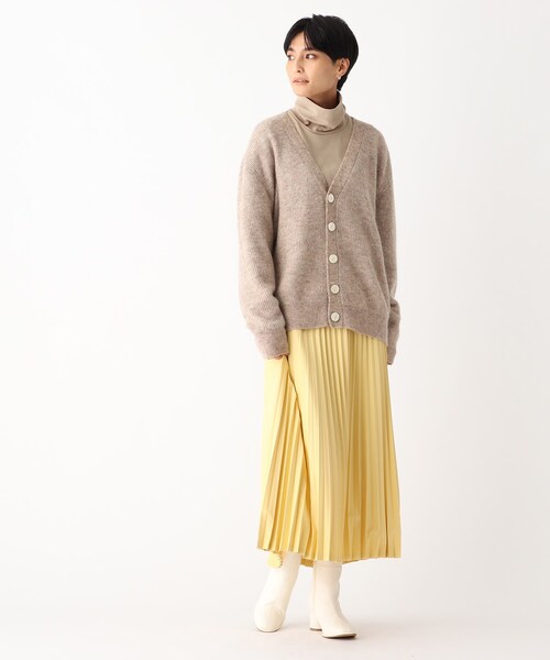 OPAQUE.CLIP（オペークドットクリップ）の「◆シンセティックレザー プリーツスカート（スカート・レディース・ブラック/イエロー/ブラウン系その他・38/36）」の15枚目の写真