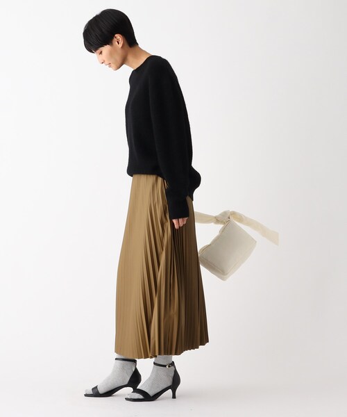 OPAQUE.CLIP（オペークドットクリップ）の「◆シンセティックレザー プリーツスカート（スカート・レディース・ブラック/イエロー/ブラウン系その他・38/36）」の19枚目の写真