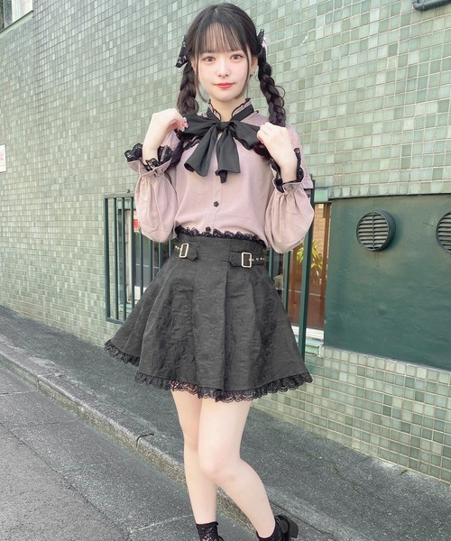 ROJITA（ロジータ）の「フラワージャガードスカパン（スカート・レディース・ブラック/ベージュ/マルチ・FREE）」の9枚目の写真