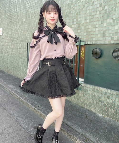 ROJITA（ロジータ）の「フラワージャガードスカパン（スカート・レディース・ブラック/ベージュ/マルチ・FREE）」の10枚目の写真