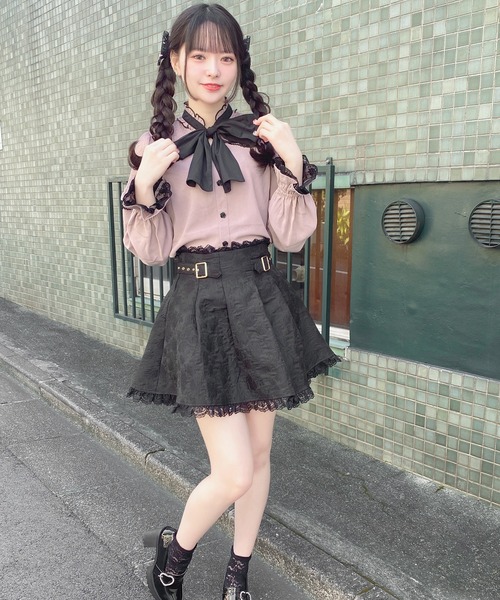 ROJITA（ロジータ）の「フラワージャガードスカパン（スカート・レディース・ブラック/ベージュ/マルチ・FREE）」の11枚目の写真