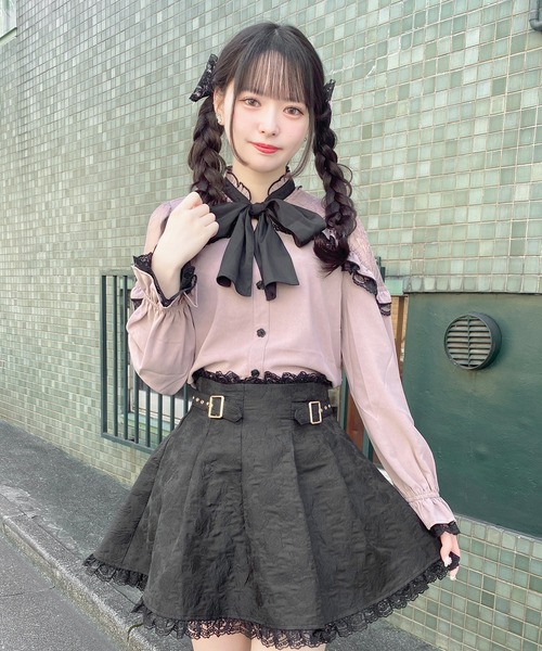 ROJITA（ロジータ）の「フラワージャガードスカパン（スカート・レディース・ブラック/ベージュ/マルチ・FREE）」の12枚目の写真