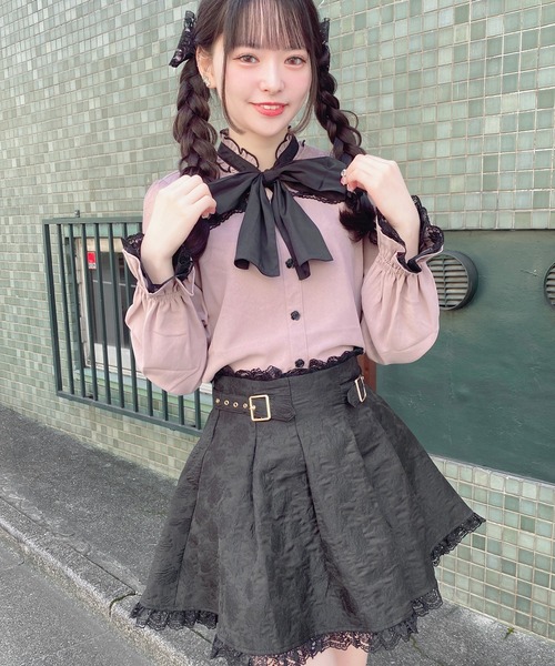 ROJITA（ロジータ）の「フラワージャガードスカパン（スカート・レディース・ブラック/ベージュ/マルチ・FREE）」の15枚目の写真