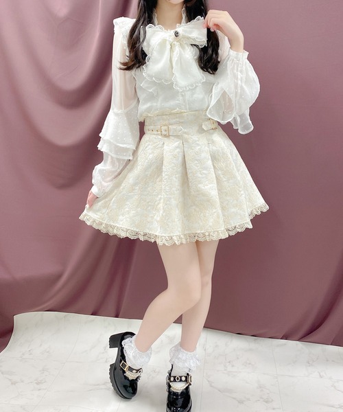 ROJITA（ロジータ）の「フラワージャガードスカパン（スカート・レディース・ブラック/ベージュ/マルチ・FREE）」の22枚目の写真