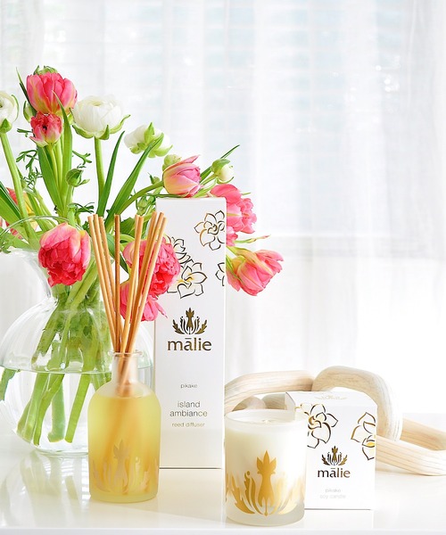 Soy Candle Pikake (ソイキャンドルピカケ)（キャンドル）｜Malie