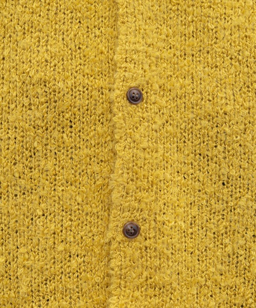 Perushu（ペルーシュ）の「ブークレカラーニットシャツカーディガン（カーディガン/ボレロ・メンズ・ボルドー/イエロー/ブルー・MEDIUM/LARGE）」の20枚目の写真