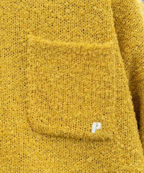 Perushu（ペルーシュ）の「ブークレカラーニットシャツカーディガン（カーディガン/ボレロ・メンズ・ボルドー/イエロー/ブルー・MEDIUM/LARGE）」の21枚目の写真