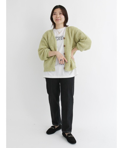 Samansa Mos2 blue（サマンサモスモスブルー）の「アソートロゴロンT（Tシャツ/カットソー・レディース・オフホワイト/ライトベージュ/ブラック・ﾌﾘ-）」の13枚目の写真