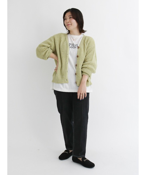 Samansa Mos2 blue（サマンサモスモスブルー）の「アソートロゴロンT（Tシャツ/カットソー・レディース・オフホワイト/ライトベージュ/ブラック・ﾌﾘ-）」の19枚目の写真