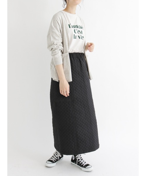 Samansa Mos2 blue（サマンサモスモスブルー）の「アソートロゴロンT（Tシャツ/カットソー・レディース・オフホワイト/ライトベージュ/ブラック・ﾌﾘ-）」の11枚目の写真