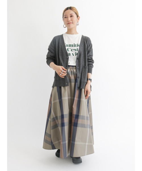 Samansa Mos2 blue（サマンサモスモスブルー）の「アソートロゴロンT（Tシャツ/カットソー・レディース・オフホワイト/ライトベージュ/ブラック・ﾌﾘ-）」の5枚目の写真