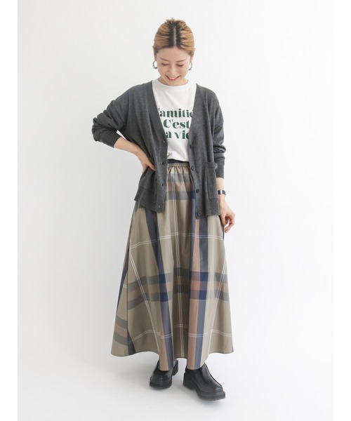 Samansa Mos2 blue（サマンサモスモスブルー）の「アソートロゴロンT（Tシャツ/カットソー・レディース・オフホワイト/ライトベージュ/ブラック・ﾌﾘ-）」の22枚目の写真