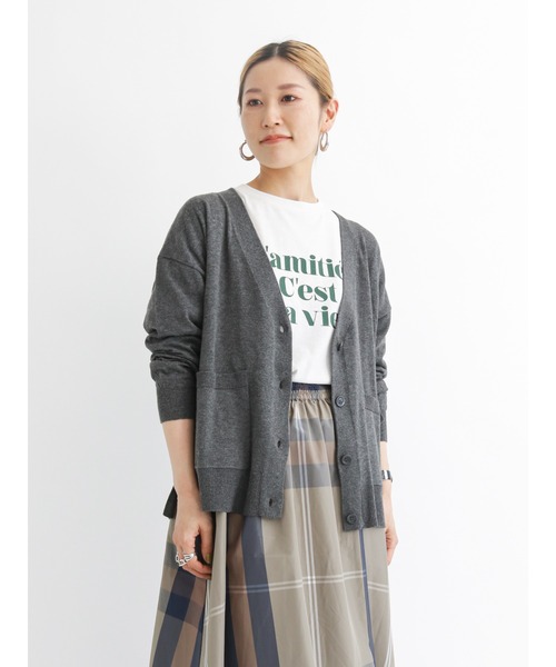 Samansa Mos2 blue（サマンサモスモスブルー）の「アソートロゴロンT（Tシャツ/カットソー・レディース・オフホワイト/ライトベージュ/ブラック・ﾌﾘ-）」の20枚目の写真